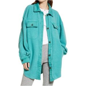 Free People Jacket Turquoise Aqua Size XL